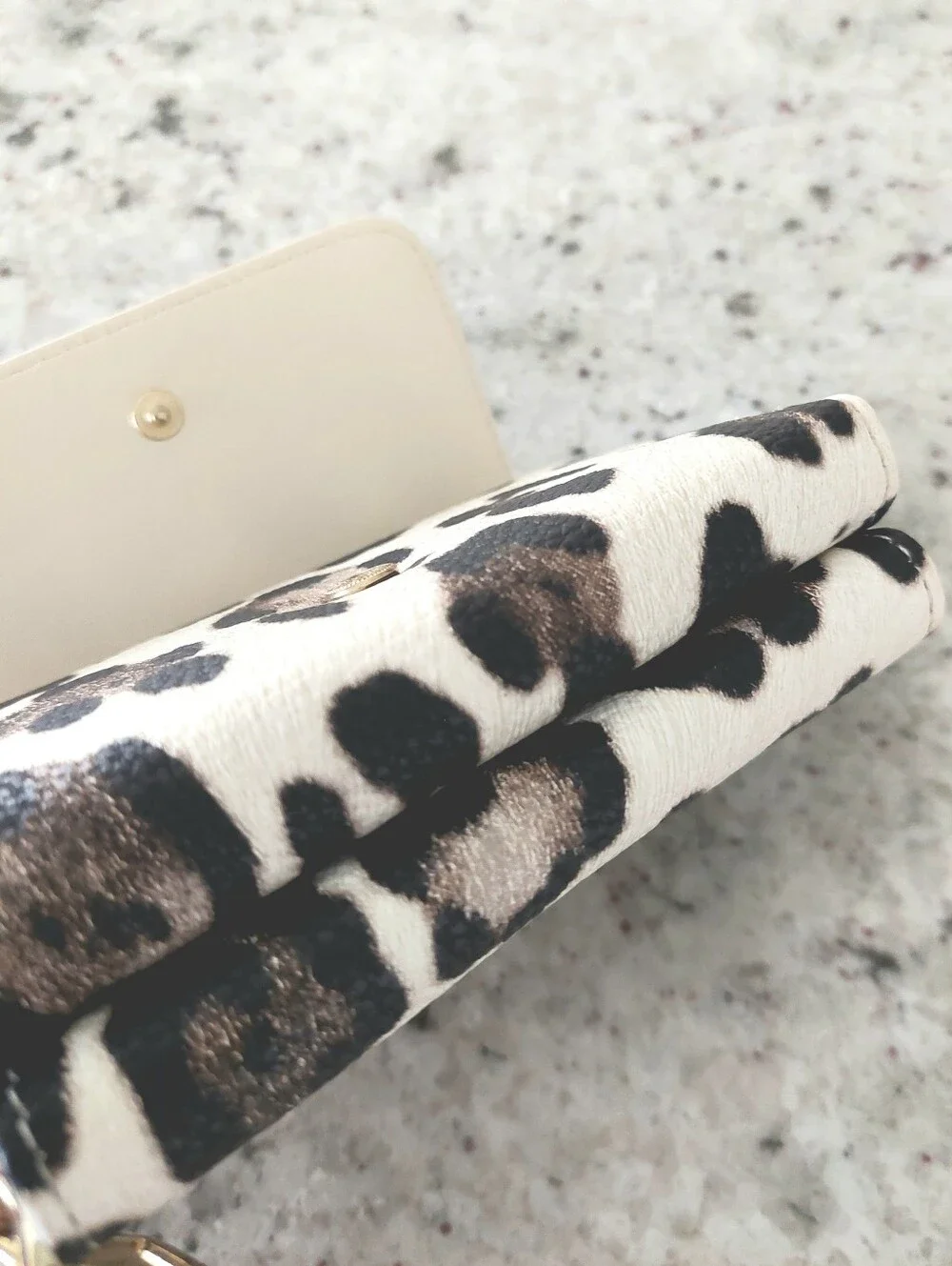 Meli Melo Paris Compartmentalized Animal Print Wallet NWOT